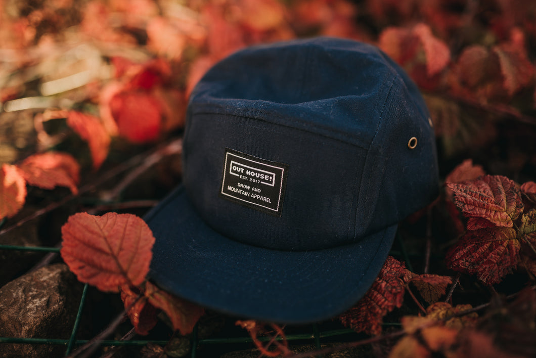 Blue 5 Panel Patch Cap