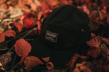 Black 5 Panel Patch Cap