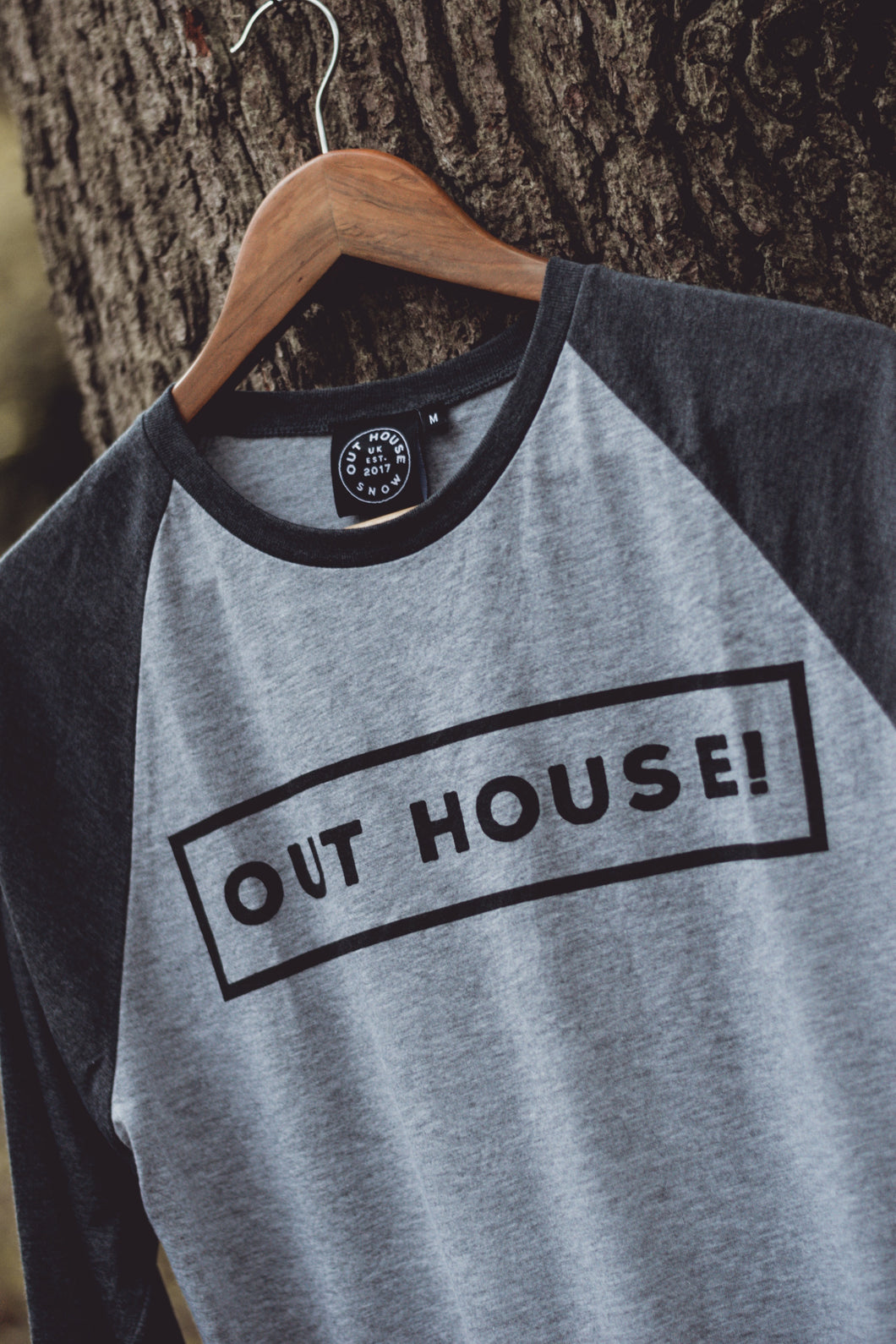 OUT HOUSE! Grey Raglan